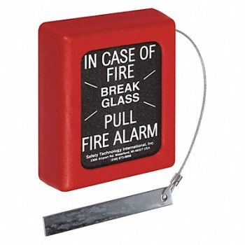 SAFETY TECHNOLOGY INTERNATIONAL Break Glass Stopper Small, 34D228