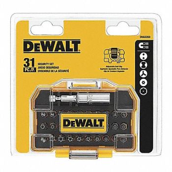 DEWALT Screwdriver Bit Set 31 Pcs 1/4 Shank, 34D642