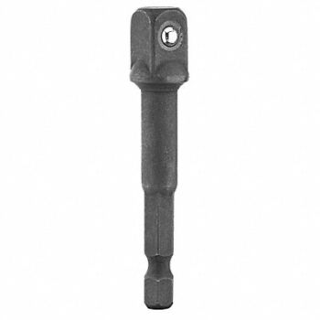 DEWALT Impct Skt Adpt Steel Blk 1/4 in PK25, 34D711