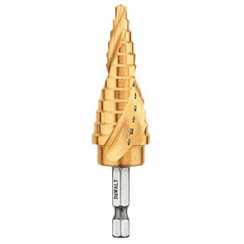 DEWALT Step Cone Drill 3/16in to 7/8in HSS, 34D732