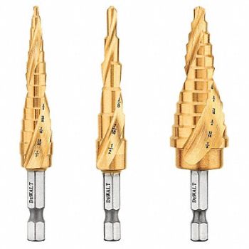 DEWALT Impact Step Drill Bit Set 1/8-7/8 3 pc., 34D734