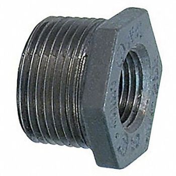 GRAINGER APPROVED Hex Bushing Malleable Iron 1 x 1/4 in, 34DC86