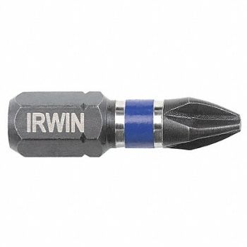 IRWIN Insert Bit Power Sgl End Hex Shank PK2, 55KG70