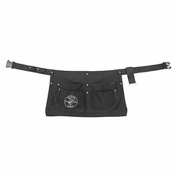 KLEIN TOOLS Black Tool Belt Canvas, 34E627