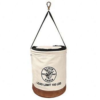 KLEIN TOOLS Bucket Bag Canvas Straight Wall OffWhite, 34E639