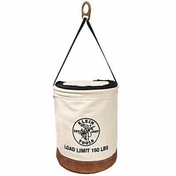 KLEIN TOOLS Bucket Bag Canvas Straight Wall OffWhite, 34E640