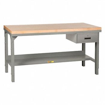 LITTLE GIANT Workbench Butcher Block 72 W 30 D, 21E671