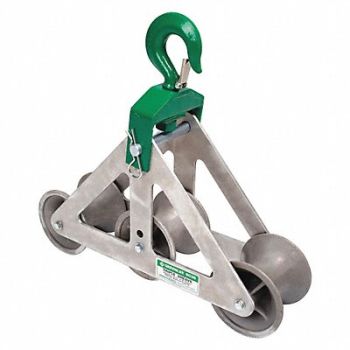 GREENLEE Sheave Cable Guide Al/Steel 6 500 lb Cap, 34E809