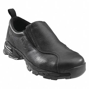 NAUTILUS SAFETY FOOTWEAR Loafer Shoe 11-1/2 M Black Steel PR, 34ER48