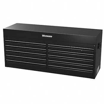 WESTWARD Gloss Black Light Duty Top Chest, 34F768