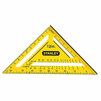 STANLEY Square ABS Yellow 12 In Graduations 8ths, 34F828