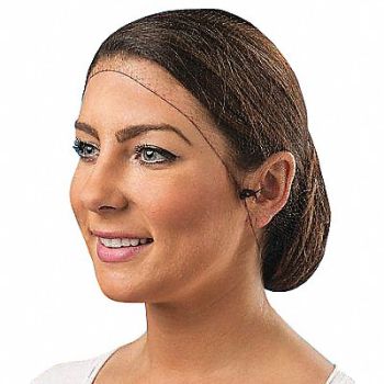 CELLUCAP Hairnet L 26-1/2in dia Nylon Brown PK144, 34FZ70
