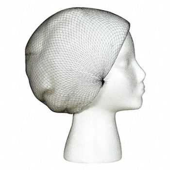 CELLUCAP Hairnet L 26-1/2in dia Nylon Black PK144, 34FZ71
