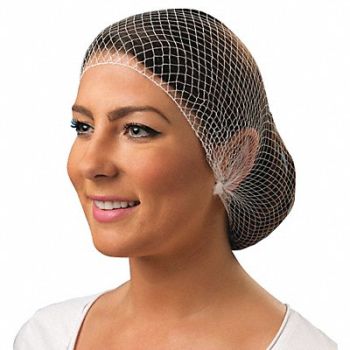 CELLUCAP Hairnet White 24 in dia PK144, 34FZ75