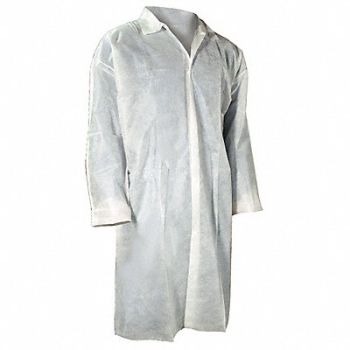 CELLUCAP Lab Coat Polypropylene White 7XL PK30, 34G173