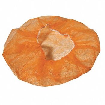 CELLUCAP H2306 Bouffant Cap Orange 24 in dia PK1000, 34G188