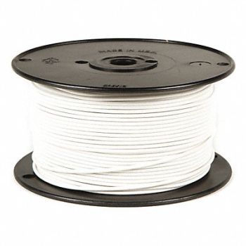 BATTERY DOCTOR Primary Wire 22 AWG 1 Cond 100 ft White, 34GC77