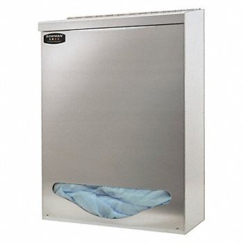 BOWMAN DISPENSERS Bulk Dispenser Silver 17-5/64inH, 34GE04