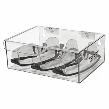 BOWMAN DISPENSERS Eyewear Dispenser Clear PETG Plastic, 34GE19