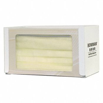BOWMAN DISPENSERS Face Mask Dispenser 4-1/4 in H Keyholes, 34GE25