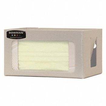 BOWMAN DISPENSERS Face Mask Dispenser 4-39/64 in H, 34GE39