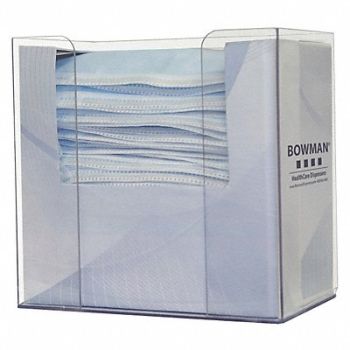 BOWMAN DISPENSERS Face Mask Dispenser 7-47/64 in H, 34GE44