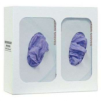 BOWMAN DISPENSERS Glove Box Dispenser 2 Boxes, 34GE59