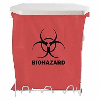 BOWMAN DISPENSERS Biohazard Bag Holder 15-1/4 x 11-3/4, 34GF36