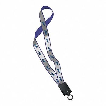 QUALITY RESOURCE GROUP Breakaway Lanyard 16 in H Blue PK10, 34GN51