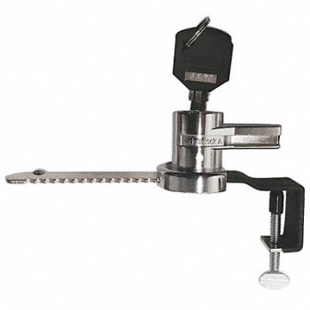 DELTA LOCK Disc Tumbler Ratchet Lock Adjustable Bar, 34GU44