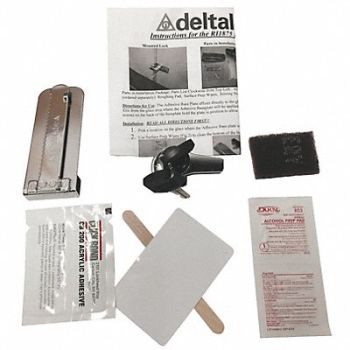 DELTA LOCK Disc Tumbler Ratchet Lock PolishedChrome, 34GU46