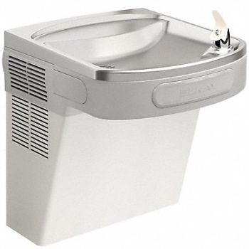 ELKAY Single Drinkng Ftn H 19 13/16 in Silver, 34J988