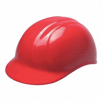 ERB SAFETY J5343 Bump Cap Baseball Pinlock Red, 34KW50