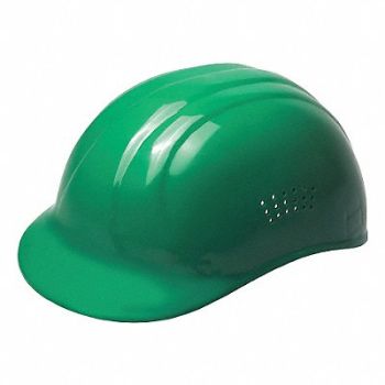 ERB SAFETY J5343 Bump Cap Baseball Pinlock Green, 34KW53