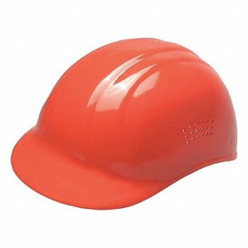 ERB SAFETY J5343 Bump Cap Baseball Pinlock Hi-Vis Orange, 34KW55