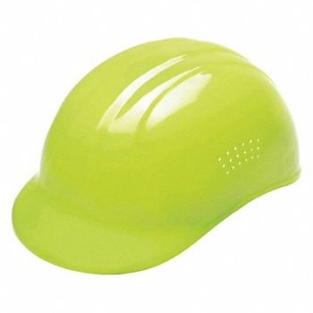 ERB SAFETY J5343 Bump Cap Baseball Pinlock Hi-Vis Green, 34KW56