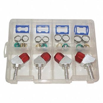 AIRSEPT A/C Line 45 Deg Repair Kit SAE 28 pcs., 34NK83