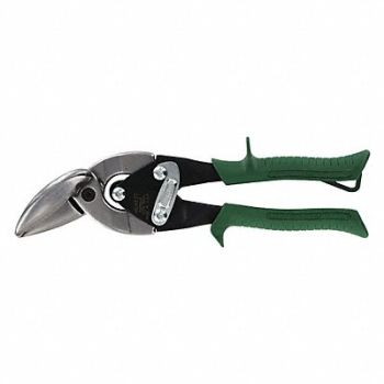 MIDWEST SNIPS Aviation Snips Right/Straight 9-3/4 In, 34RF81