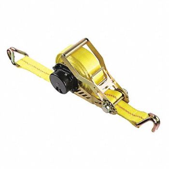 GRAINGER APPROVED Tie Down Strap Rtrctble Ratchet 27ft., 34RY82