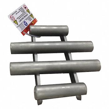 GRAINGER APPROVED Magnetic Grate Round Ceramic 8 in dia., 34TA10