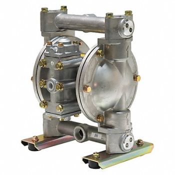 DAYTON DblDiaphPmp FNPT PTFE/SSteel 1/4in 27gpm, 34TJ41