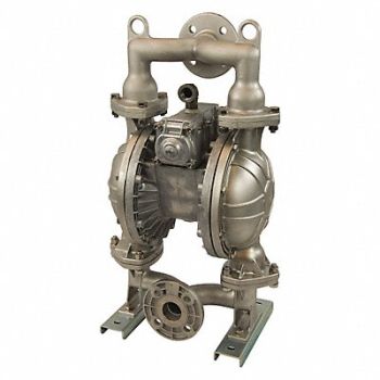 DAYTON Dbl Diaphragm Pump FNPT TPV 3/4in 160gpm, 34TJ46