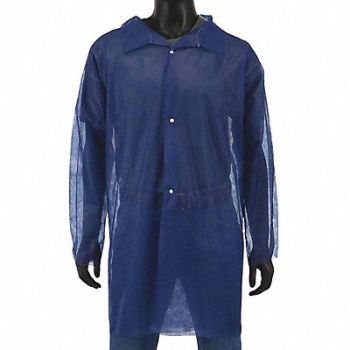 WEST CHESTER PROTECTIVE GEAR Disposable Lab Coat XL PP 22g PK30, 34UJ95