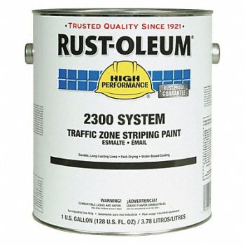 RUST-OLEUM J0449 Traffic Stripe Paint 1gal Traffic Yellow, 34UL60