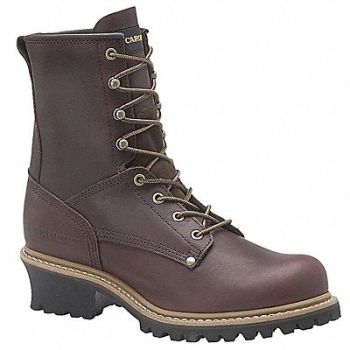 CAROLINA SHOE Logger Boot 14 4E Brown Steel PR, 34VP82