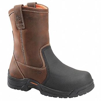 CAROLINA SHOE Wellington Boot 8.5 2E Brn Composite PR, 34VT91