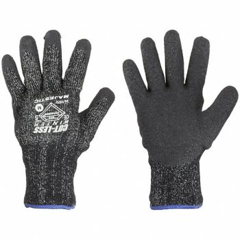 MAJESTIC GLOVE Gloves HPPE Latex Plm Black Line M PK12, 351VA9