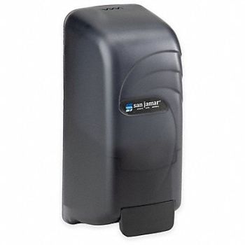 SAN JAMAR Soap Dispenser 800ml Plastic Black, 9UFW6