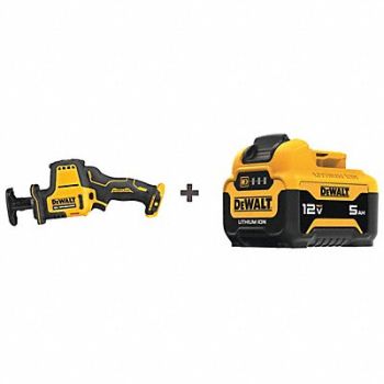 DEWALT Reciprocating Saw Kit Cordless Compact, 355RV5