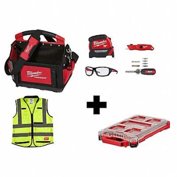MILWAUKEE Tool Tote General Purpose 31 Pockets, 356XF0
